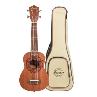 Ukulele Soprano Bamboo Bu-21 Kai Con Funda Ukelele